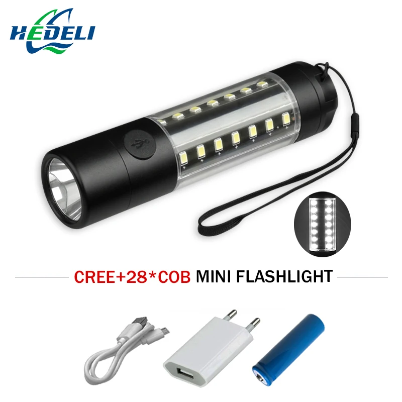 Multifunctional LED flashlight USB charging 360 degree lighting TorchT6+COB waterproof flashlight Lantern18650 Camping reading
Multifunctional LED flashlight USB charging 360 degree lighting TorchT6+COB waterproof flashlight Lantern18650 Camping reading
