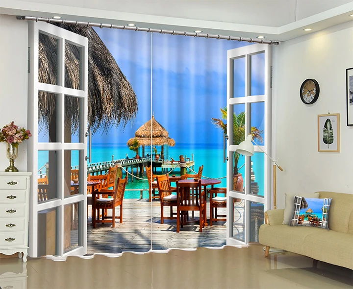 Leisure Coast delicious scenery outside the window curtains dimensional printing digital visual absolute shock
Leisure Coast delicious scenery outside the window curtains dimensional printing digital visual absolute shock