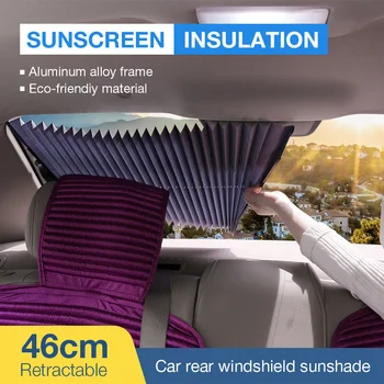 46cm Retractable Car Rear Windshield Sunshade SUV Truck Car Front Windshield Sunshade Window Sun Visor UV Protection Curtain
46cm Retractable Car Rear Windshield Sunshade SUV Truck Car Front Windshield Sunshade Window Sun Visor UV Protection Curtain