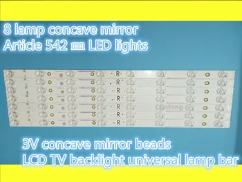 100% new8 lamp concave mirror 542 mm LCD TV backlight LED lamp bar concave bead diffuse reflection TV 3V8 lamp liquid crystal la
100% new8 lamp concave mirror 542 mm LCD TV backlight LED lamp bar concave bead diffuse reflection TV 3V8 lamp liquid crystal la