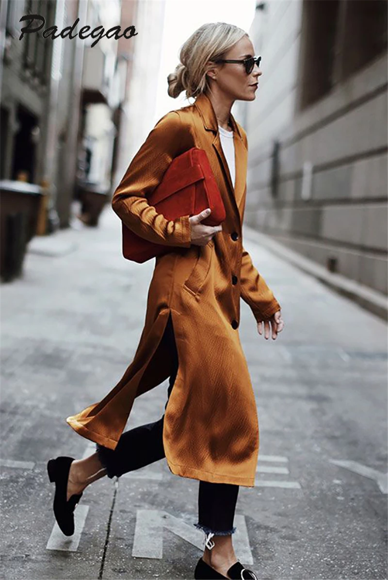 AEL Windbreaker Women Clothing Double Slit Hem Loose Overcoat Split Female 2019 Lady High Quality Long Casual Trench Coat
AEL Windbreaker Women Clothing Double Slit Hem Loose Overcoat Split Female 2019 Lady High Quality Long Casual Trench Coat