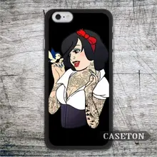 Lovely Snow White Punk Tattoo Princess Case For iPod 5 and For iPhone 7 6 6s Plus 5 5s SE 5c 4 4s Classic Cover