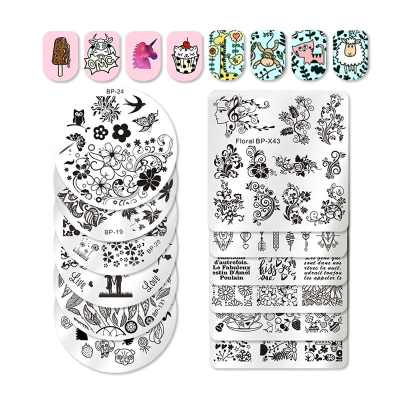 BORN PRETTY Square Round Nail Stamping Template Flower Animal Nail Art Stamp Stamping Image Pattern Plates Manicure Nails Tool
BORN PRETTY Square Round Nail Stamping Template Flower Animal Nail Art Stamp Stamping Image Pattern Plates Manicure Nails Tool