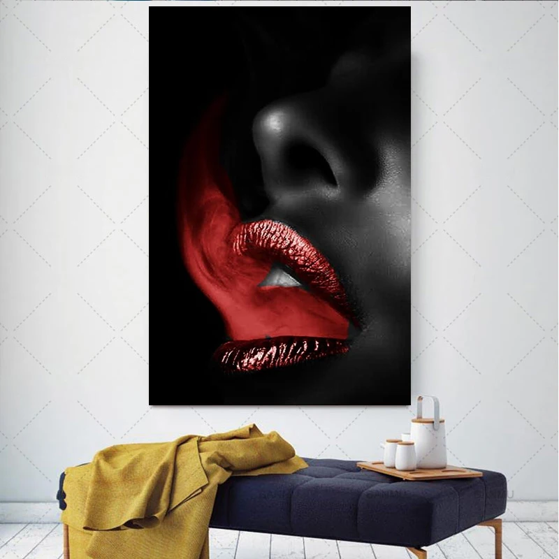 MUTU Wall Art Canvas Paintings Red Smoke In Mouth sexy lips pictures decoration Abstract Poster Pictures Home Decor Living Room
MUTU Wall Art Canvas Paintings Red Smoke In Mouth sexy lips pictures decoration Abstract Poster Pictures Home Decor Living Room