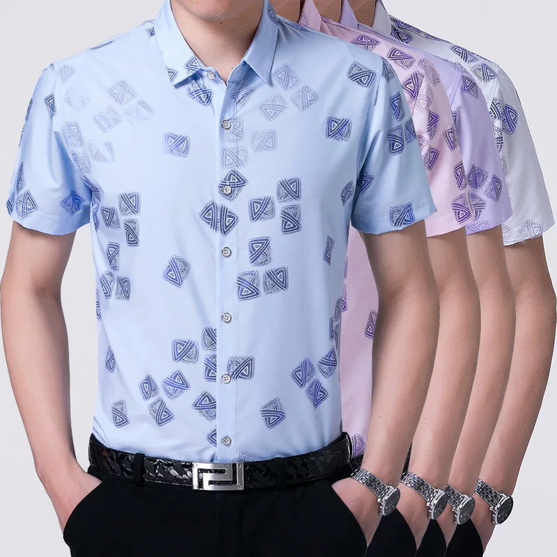 Men's Summer Shirt Short Sleeves Boy's Plaid Print 2019 New Men Casual Loose Shirts XXXL XXL BLUE PURPLE PINK BLACK
Men's Summer Shirt Short Sleeves Boy's Plaid Print 2019 New Men Casual Loose Shirts XXXL XXL BLUE PURPLE PINK BLACK