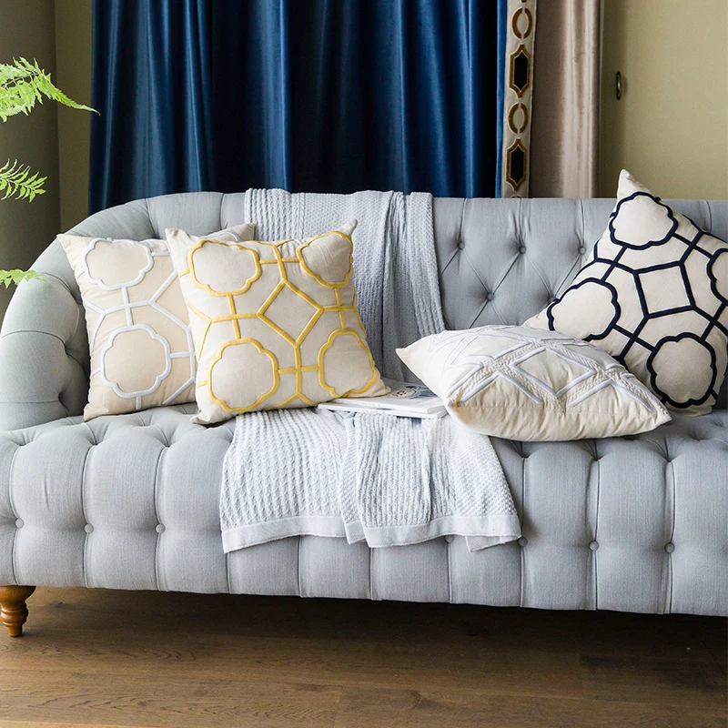 50x50cm cotton linen large geometric embroidered cushion cover lumbar pillowcase sofa embroidery wasit pillow cover for backrest
50x50cm cotton linen large geometric embroidered cushion cover lumbar pillowcase sofa embroidery wasit pillow cover for backrest