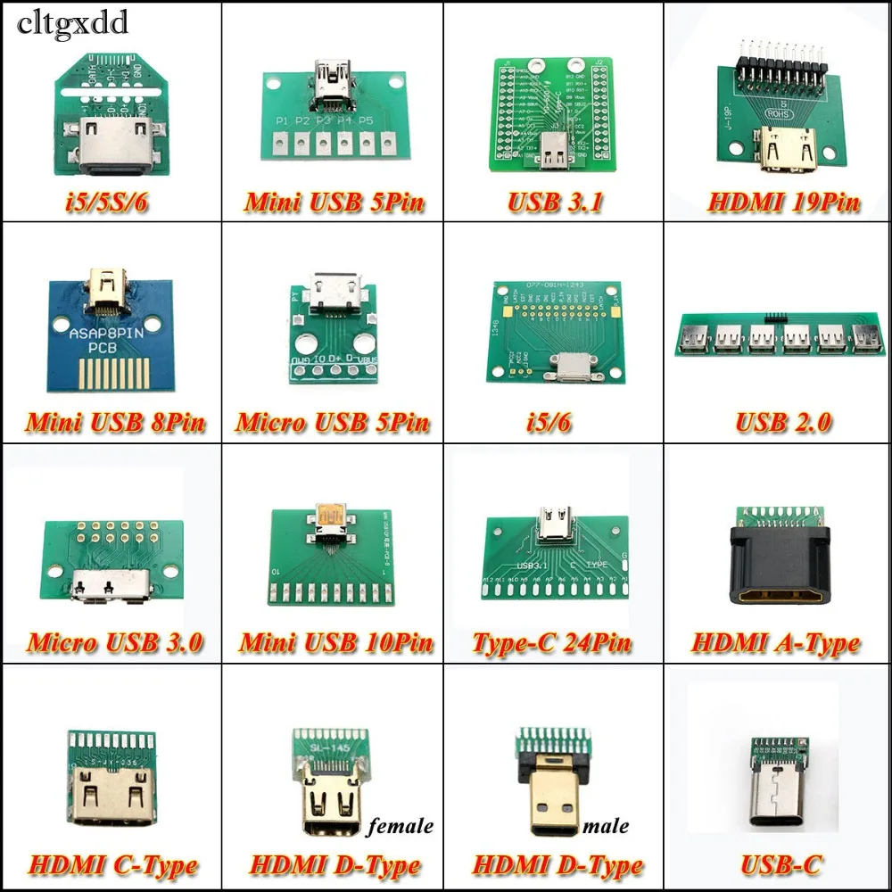 cltgxdd Mini/Micro USB Test PCB Board For iPhone 5 5S 6 Type-C/ HDMI/USB 2.0 3.0 3.1 Charging Dock Flex Easy Test Tool board
cltgxdd Mini/Micro USB Test PCB Board For iPhone 5 5S 6 Type-C/ HDMI/USB 2.0 3.0 3.1 Charging Dock Flex Easy Test Tool board