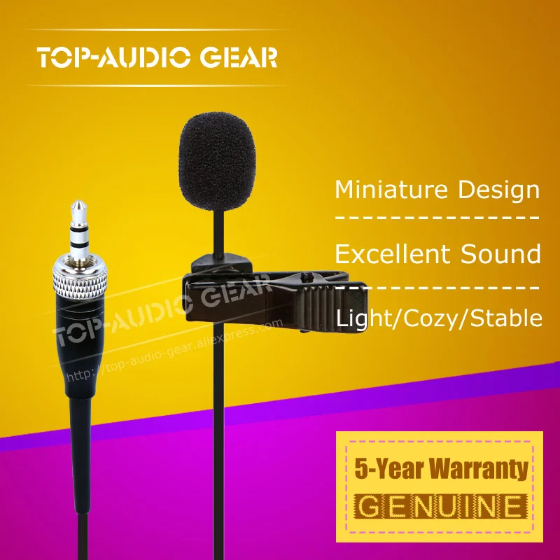 Free Shipping Black Colour Female Screw Thread Lock 3.5mm Jack Stereo Plug Lavalier Microphone For Wireless BodyPack Transmitter
Free Shipping Black Colour Female Screw Thread Lock 3.5mm Jack Stereo Plug Lavalier Microphone For Wireless BodyPack Transmitter