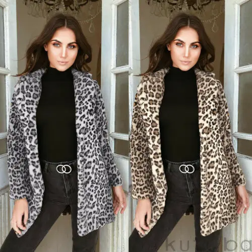 2018 Winter Coat Women Jacket Faux Fur Outwear Warm Fleece Coat Animal Print Streetwear Women Cardigan Leopard Outwears
2018 Winter Coat Women Jacket Faux Fur Outwear Warm Fleece Coat Animal Print Streetwear Women Cardigan Leopard Outwears