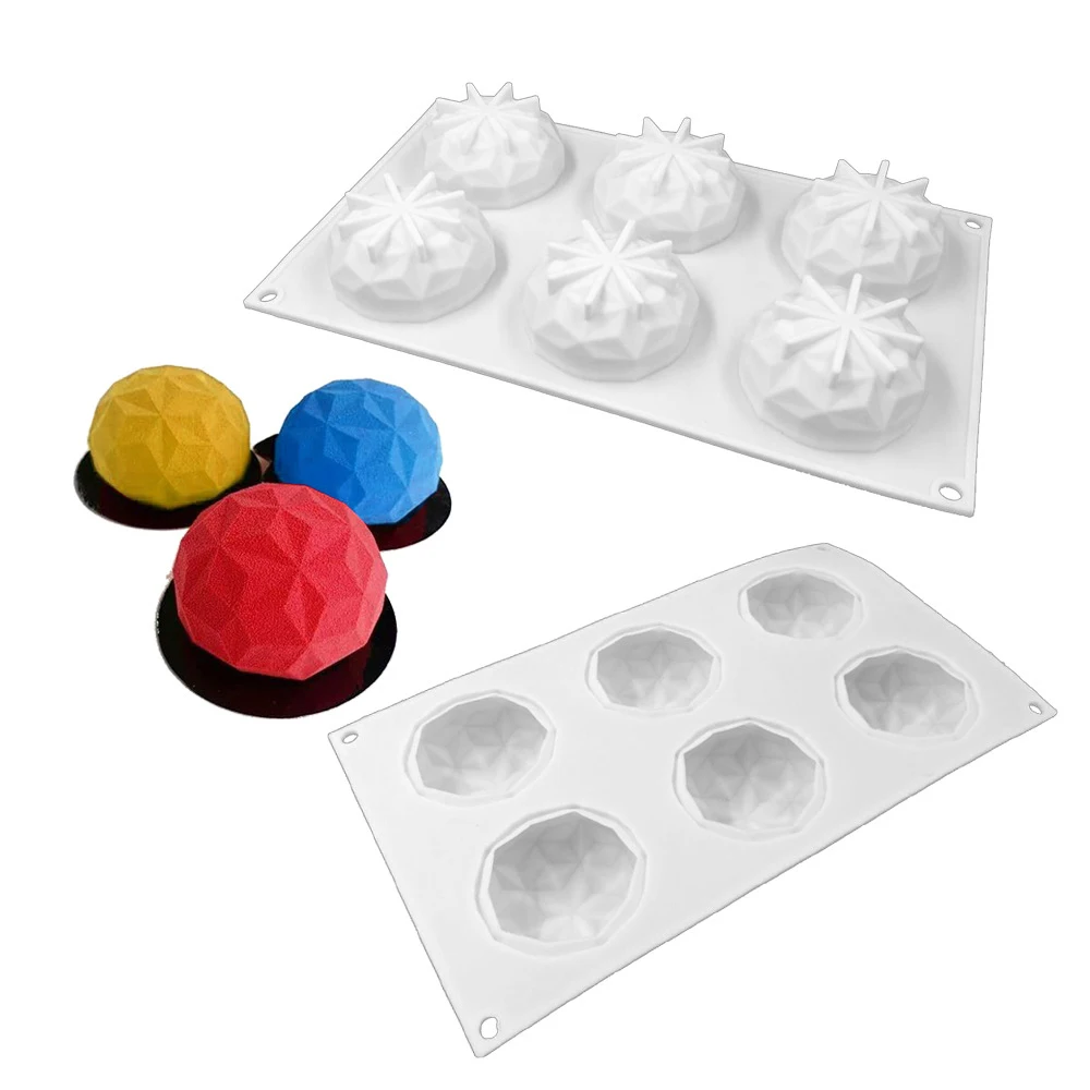 3D Silicone Chocolate Cake Mold Cookies Fondont Lollipop Mould Round Diamond Biscuit Cherry 6 Cells Baking Molds
3D Silicone Chocolate Cake Mold Cookies Fondont Lollipop Mould Round Diamond Biscuit Cherry 6 Cells Baking Molds