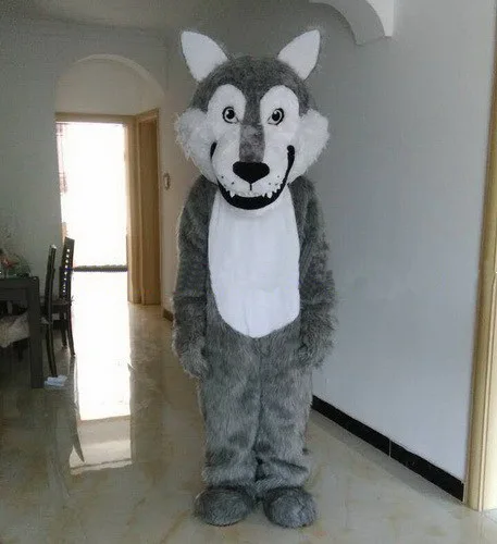 Высококачественные костюмы-талисманы волка из ЭВА шлем мультяшная одежда