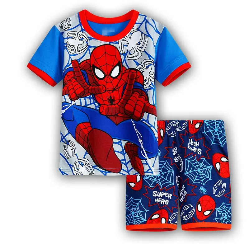The New Cotton Summer Cartoon Small Children's Clothing Spiderman Suit with Short Sleeves
The New Cotton Summer Cartoon Small Children's Clothing Spiderman Suit with Short Sleeves