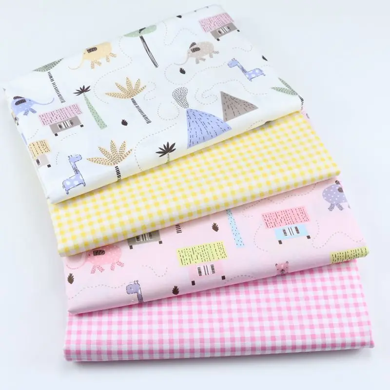 1PC 50x80/50x160cm Plaid Printed Twill Cotton Fabric Patchwork Cloth DIY Sewing Quilting Fat Quarters Fabric For Baby
1PC 50x80/50x160cm Plaid Printed Twill Cotton Fabric Patchwork Cloth DIY Sewing Quilting Fat Quarters Fabric For Baby