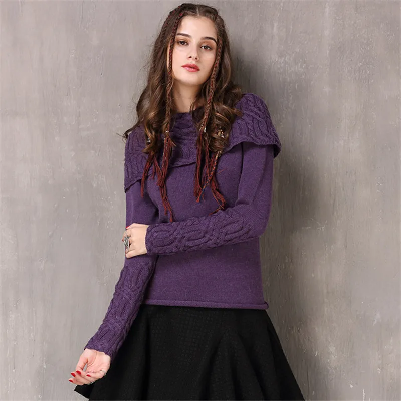Vintage Winter Thicken Sweater Women 2018 Spring Knitted Pullover Sweater Cotton Wool Sweater Shirt
Vintage Winter Thicken Sweater Women 2018 Spring Knitted Pullover Sweater Cotton Wool Sweater Shirt