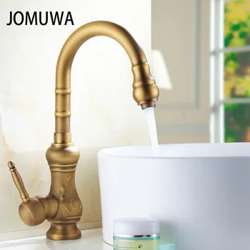 JOMUWA Deck Mount Bathroom Basin Tap Rotation Kitchen Mixers Brass Antique Basin Faucet Single Handle One Hole Mixer Tap
JOMUWA Deck Mount Bathroom Basin Tap Rotation Kitchen Mixers Brass Antique Basin Faucet Single Handle One Hole Mixer Tap
