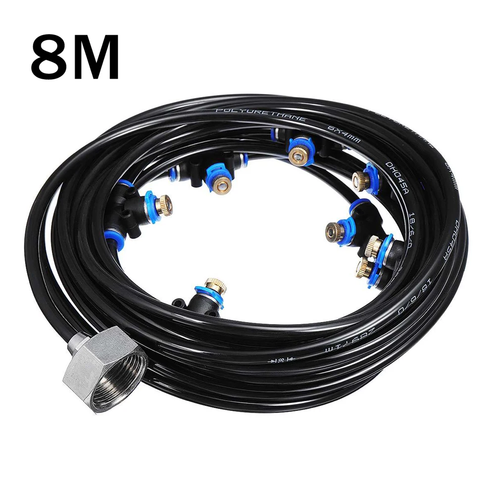 Outdoor 8m Mist Coolant System Water Sprinkler Garden Patio Mist Cooling Spray Kits Wetting Plant Humidification Artificial Fog
Outdoor 8m Mist Coolant System Water Sprinkler Garden Patio Mist Cooling Spray Kits Wetting Plant Humidification Artificial Fog