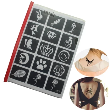 446pcs/Lot Body Art Reusable Sticker Stencils Book for Tattoo,Painting Template Airbrush Glitter Pirate Tattoo Stencil Set Album
446pcs/Lot Body Art Reusable Sticker Stencils Book for Tattoo,Painting Template Airbrush Glitter Pirate Tattoo Stencil Set Album