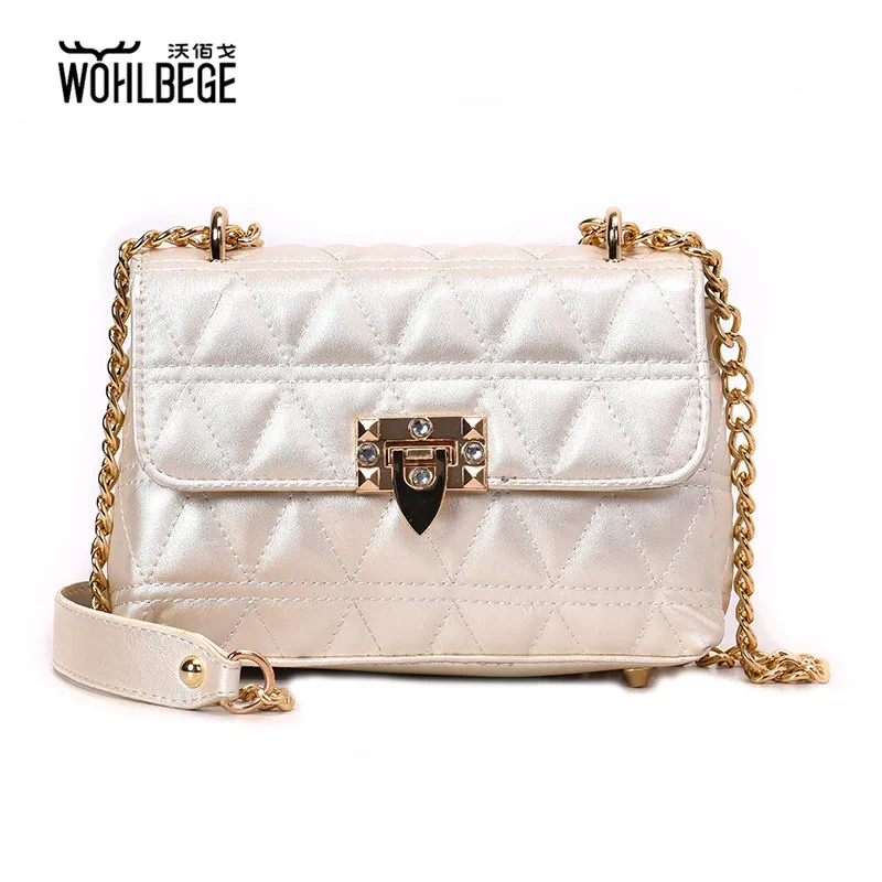 Women One Shoulder Solid Color PU Leather Glossy Triangle Lingge Lock Single Shoulder Handbag Crossbody Bag
Women One Shoulder Solid Color PU Leather Glossy Triangle Lingge Lock Single Shoulder Handbag Crossbody Bag