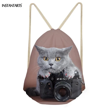 INSTANTARTS Cute 3D Animal Cameraly Cat/Kitten Printing Women Men Drawstrings Bags Softback Backpacks for Teens Girls Beach Bags
INSTANTARTS Cute 3D Animal Cameraly Cat/Kitten Printing Women Men Drawstrings Bags Softback Backpacks for Teens Girls Beach Bags