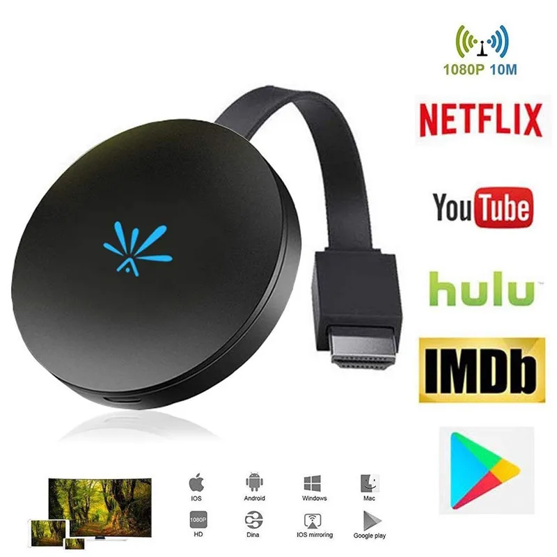 TV Stick 2.4GHz Video WiFi Display Dongle HD Digital HDMI Media Video Streamer TV Dongle Receiver For Chromecast 2
TV Stick 2.4GHz Video WiFi Display Dongle HD Digital HDMI Media Video Streamer TV Dongle Receiver For Chromecast 2