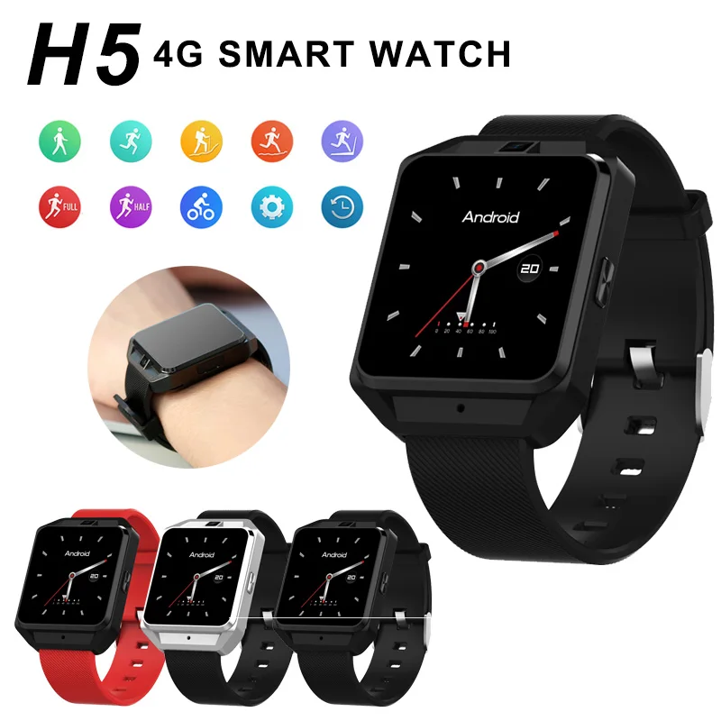 H5 4G Smart Watch Android IOS Phone MTK6580 Quad Core 1G RAM 16G ROM GPS Camera WiFi Heart Rate Smartwatch For Men Ladies
H5 4G Smart Watch Android IOS Phone MTK6580 Quad Core 1G RAM 16G ROM GPS Camera WiFi Heart Rate Smartwatch For Men Ladies