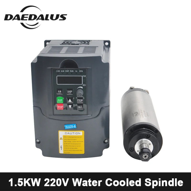 CNC Spindle Motor 1.5KW 220V Water Cooled Spindle Router +220V VDF Frequency Inverter ER11 Collet Chuck For Milling Machine Tool
CNC Spindle Motor 1.5KW 220V Water Cooled Spindle Router +220V VDF Frequency Inverter ER11 Collet Chuck For Milling Machine Tool