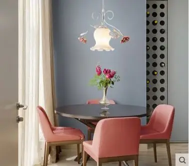 American pastoral style Korean rose three head restaurant corridor aisle porch flower lamp
American pastoral style Korean rose three head restaurant corridor aisle porch flower lamp