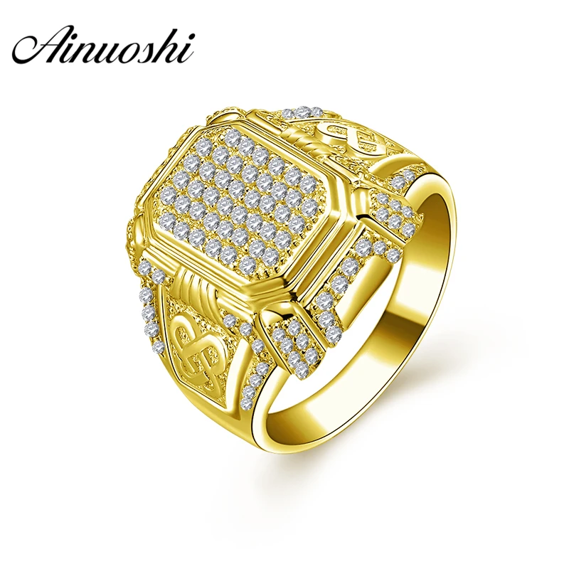 AINUOSHI 10K Solid Yellow Gold Wedding Band Cluster Ring Intricate Pattern Luxury 8.6g Wedding Engagement Gold Jewelry Men Ring
AINUOSHI 10K Solid Yellow Gold Wedding Band Cluster Ring Intricate Pattern Luxury 8.6g Wedding Engagement Gold Jewelry Men Ring
