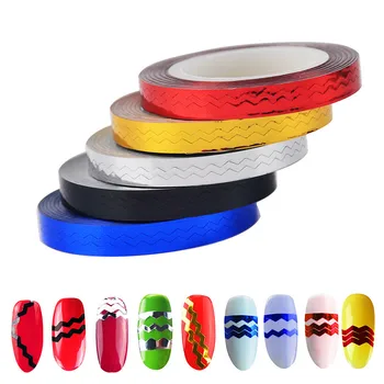 Charming 6 Roll Nail Art Sticker Tips Saw Zigzag Striping Tape Metallic Yarn Wave Line Manicure Decoration
Charming 6 Roll Nail Art Sticker Tips Saw Zigzag Striping Tape Metallic Yarn Wave Line Manicure Decoration