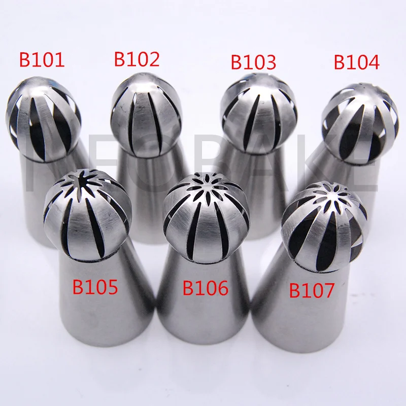 1PCS/ SET Nozzle Sphere Ball Shape Cream Stainless Steel Icing Piping Nozzles Pastry Tips Cupcake Buttercream Bakeware Bake Tool
1PCS/ SET Nozzle Sphere Ball Shape Cream Stainless Steel Icing Piping Nozzles Pastry Tips Cupcake Buttercream Bakeware Bake Tool