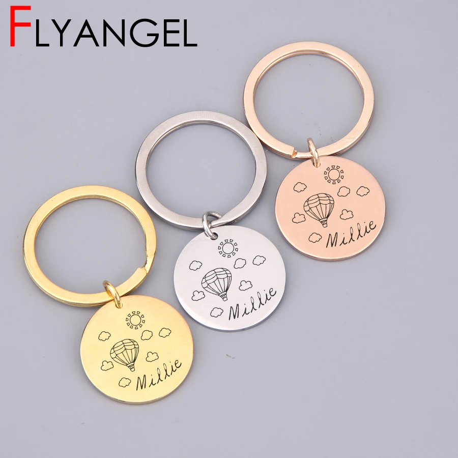 Fashion Hot-air balloon Name Customized Key Chains Woman Man Jewelry Beautiful Stainless Steel Keyring Keys Holder Tag Jewelry
Fashion Hot-air balloon Name Customized Key Chains Woman Man Jewelry Beautiful Stainless Steel Keyring Keys Holder Tag Jewelry