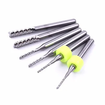 New Arrival 6Pcs/Set PCB Milling Cutter 1/8" Shank For PCB Gong Machine Corn Milling Cutter CNC Router Bit 1mm 1.5mm 3.175mm
New Arrival 6Pcs/Set PCB Milling Cutter 1/8" Shank For PCB Gong Machine Corn Milling Cutter CNC Router Bit 1mm 1.5mm 3.175mm