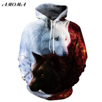 AMOMA Unisex Realistic 3d Digital Print Pullover Hoodie Hooded Sweatshirt Taichi Wolf
AMOMA Unisex Realistic 3d Digital Print Pullover Hoodie Hooded Sweatshirt Taichi Wolf
