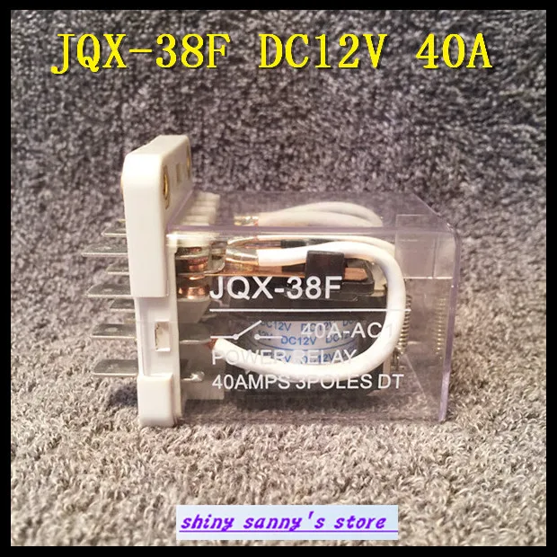 1Piece JQX-38F DC12V 40A 11 Pin 3PDT Coil Power Relay Brand New