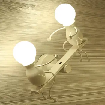 Creative Cartoon Doll Wall Light Fixtures LED Vintage Mounted Iron Bedside Sconce Lamp for Kids Baby Room Living Room Decor
Creative Cartoon Doll Wall Light Fixtures LED Vintage Mounted Iron Bedside Sconce Lamp for Kids Baby Room Living Room Decor