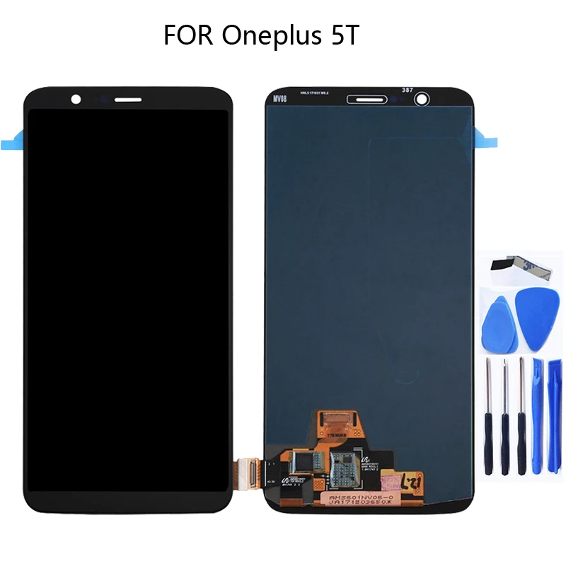 AMOLED A5010 LCD for Oneplus 5T LCD 6.01-inch display touch screen digitizer component replacement parts with frame + tool
AMOLED A5010 LCD for Oneplus 5T LCD 6.01-inch display touch screen digitizer component replacement parts with frame + tool