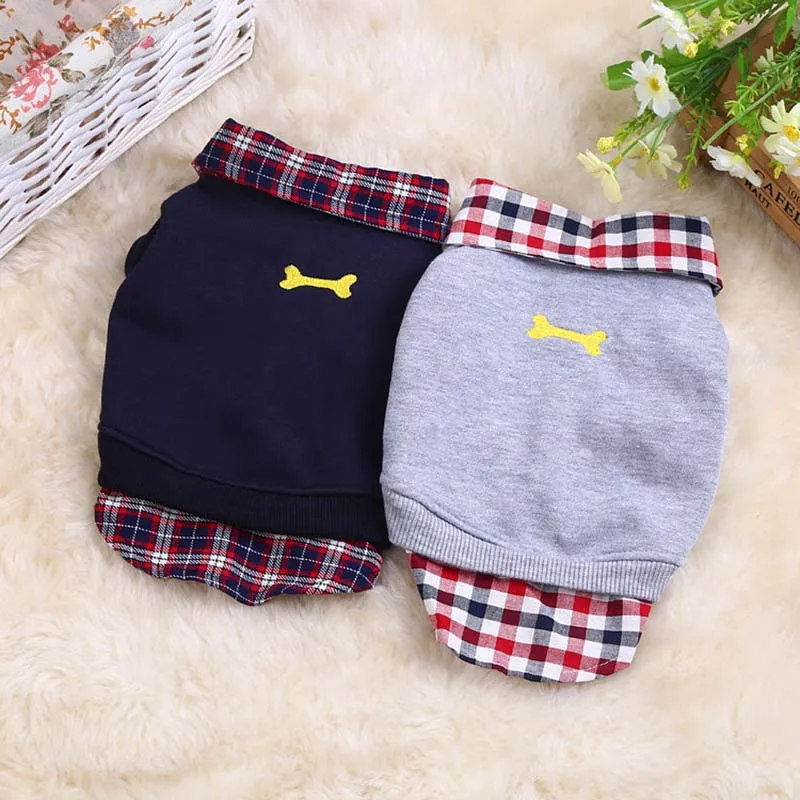 Small Dog Clothes Classic Plaid Puppy Cotton POLO Shirt T-shirt Winter Warm Sweatshirt Pet Cat Dog Hoodies Blue Gray S M L XL
Small Dog Clothes Classic Plaid Puppy Cotton POLO Shirt T-shirt Winter Warm Sweatshirt Pet Cat Dog Hoodies Blue Gray S M L XL