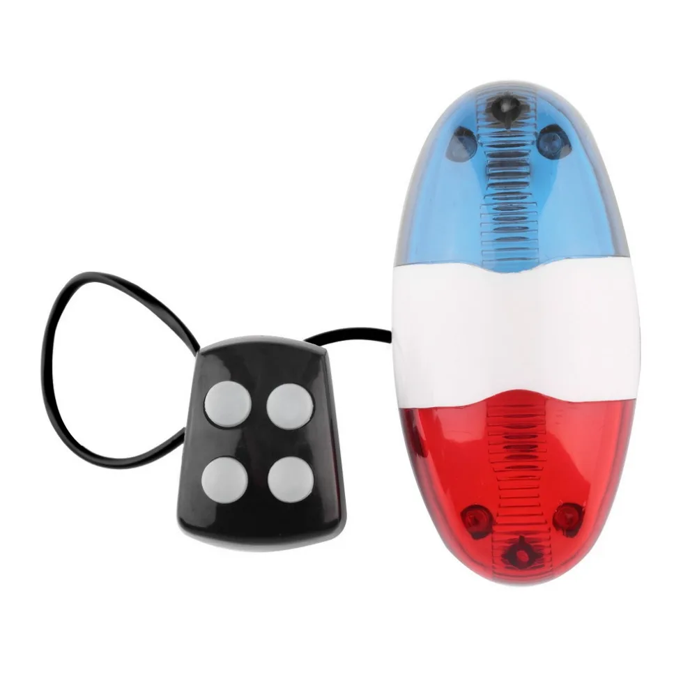 Red and Blue Bike siren 6 LED 4 Sounds Bike Police Front Light Warning Siren Cycling Electric Horn Bell for Below 24mm Diameter
Red and Blue Bike siren 6 LED 4 Sounds Bike Police Front Light Warning Siren Cycling Electric Horn Bell for Below 24mm Diameter
