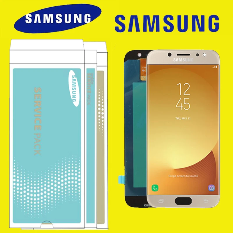 100% ORIGIANL 5.5" SUPER AMOLED Display for SAMSUNG Galaxy J7 Pro 2017 J730 J730F LCD Digitizer Assembly Replacement Parts
100% ORIGIANL 5.5" SUPER AMOLED Display for SAMSUNG Galaxy J7 Pro 2017 J730 J730F LCD Digitizer Assembly Replacement Parts