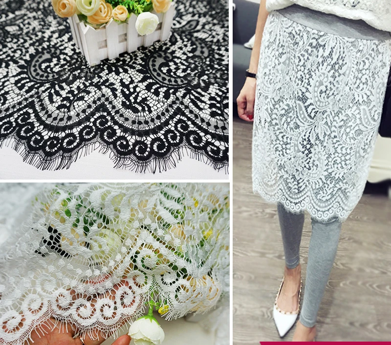 Exquisite French Style Chantilly Eyelash Lace Fabric Sewing Ribbon For Dress Accessory Wedding DIY Decoration 3yards 68cm Width
Exquisite French Style Chantilly Eyelash Lace Fabric Sewing Ribbon For Dress Accessory Wedding DIY Decoration 3yards 68cm Width