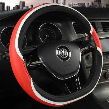 KKYSYELVA D Shape Steering-Wheel Black Auto Car Steering Wheel Cover Leather 38CM wheel cover Interior accessories
KKYSYELVA D Shape Steering-Wheel Black Auto Car Steering Wheel Cover Leather 38CM wheel cover Interior accessories