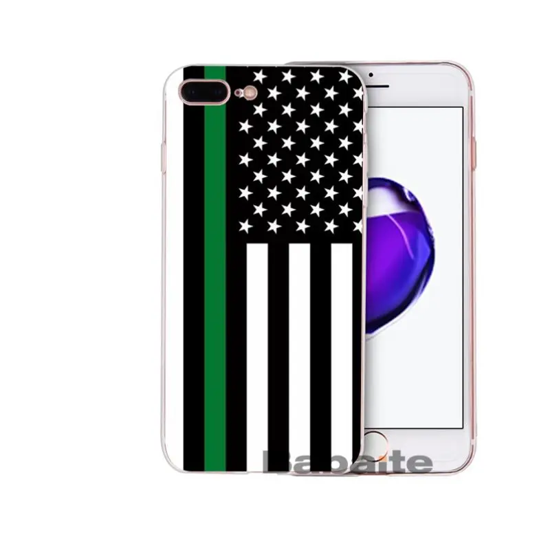 Thin Blue Line American US Flag