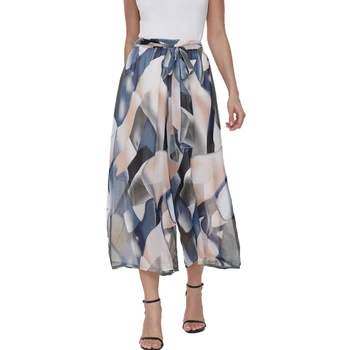 2019 Fashion Casual Wide Leg Pants Women Elastic Waist Solid Chiffon Summer Trousers with Sashes Capris Female Wide Leg Pants
2019 Fashion Casual Wide Leg Pants Women Elastic Waist Solid Chiffon Summer Trousers with Sashes Capris Female Wide Leg Pants