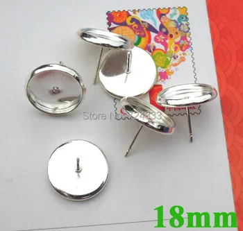 18mm Silver tone plated brass Blank Earrings Bases Round Bezel Tray Cabochon Stud Earrings Settings Diy Cameo Findings Wholesale
18mm Silver tone plated brass Blank Earrings Bases Round Bezel Tray Cabochon Stud Earrings Settings Diy Cameo Findings Wholesale