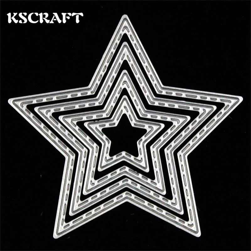 KSCRAFT Star Set Metal Cutting Dies Stencils for DIY Scrapbooking/photo album Decorative Embossing DIY Paper Cards
KSCRAFT Star Set Metal Cutting Dies Stencils for DIY Scrapbooking/photo album Decorative Embossing DIY Paper Cards