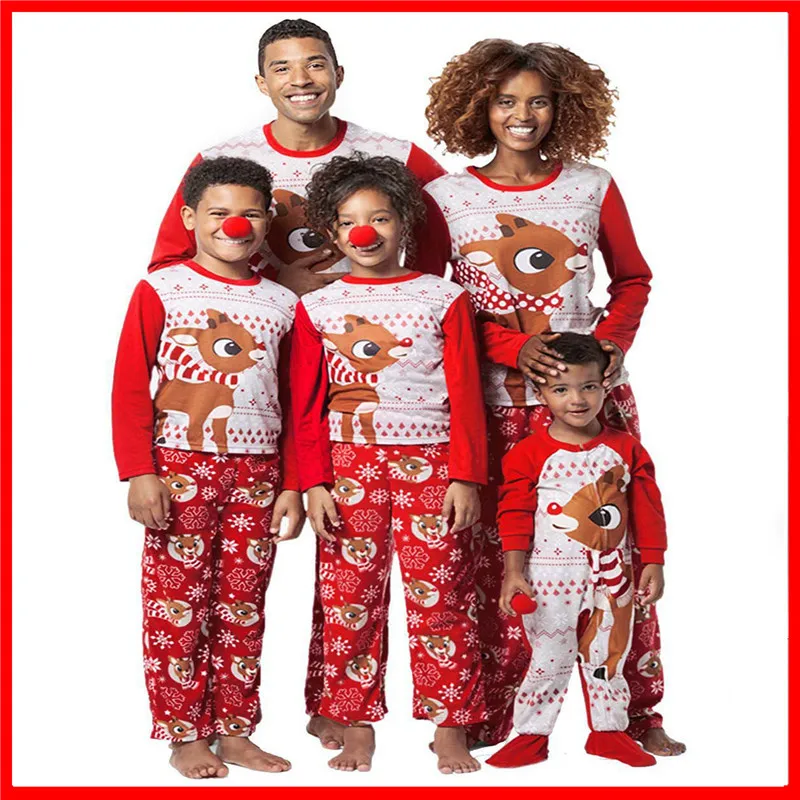 Семейный Рождественский пижамный комплект LILIGIRL для папы мамы девочек мальчиков