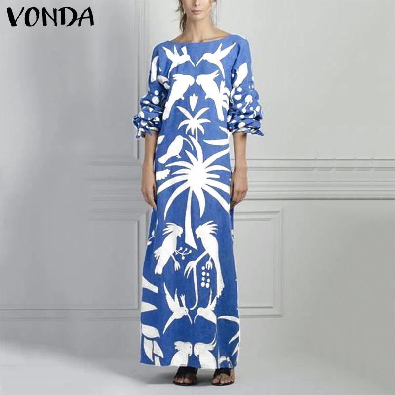 Maxi Dress Womens Summer Dress 2019 VONDA Plus Size Printed Long Dress Patchwork Sarafans Vestidos Female Party Robe Femme 5XL
Maxi Dress Womens Summer Dress 2019 VONDA Plus Size Printed Long Dress Patchwork Sarafans Vestidos Female Party Robe Femme 5XL