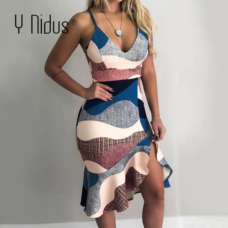 Y Nidus Summer Dress Women Sexy Mini Dresses 2019 Sheath Tunic Sleeveless Deep V-Neck Strap Print Dress Streeetwear vestidos
Y Nidus Summer Dress Women Sexy Mini Dresses 2019 Sheath Tunic Sleeveless Deep V-Neck Strap Print Dress Streeetwear vestidos