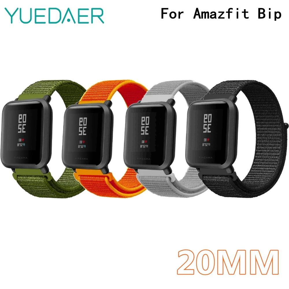 Yuedaer For Amazfit Bip Smartwatch 20mm Nylon Loop Fashion Watch Band For Xiaomi Amazfit Bip Bit Lite Youth Edition Replacement
Yuedaer For Amazfit Bip Smartwatch 20mm Nylon Loop Fashion Watch Band For Xiaomi Amazfit Bip Bit Lite Youth Edition Replacement