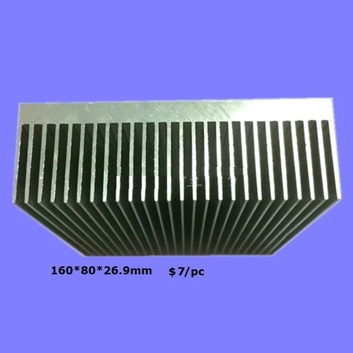 Aluminum Heat Sink for led instruments device equipment accessories 26.9x80x160mm Heatsink 4pcs a lot
Aluminum Heat Sink for led instruments device equipment accessories 26.9x80x160mm Heatsink 4pcs a lot